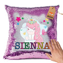 Unicorn 112 Personalised Pastel Pink Magic Cushion including cushion insert