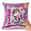 Unicorn 115 Personalised Pastel Pink Magic Cushion including cushion insert