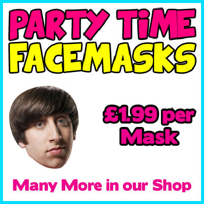 Howard Big Bang Theory Celebrity Face Mask Fancy Dress Cardboard Costume Mask