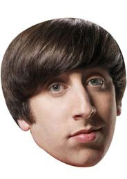 Big Bang Theories Howard Face Mask Celebrity FANCY DRESS HEN BIRTHDAY PARTY FUN STAG DO HEN
