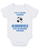 Huddersfield Fan Starting Football Fan Baby Grow Bodysuit