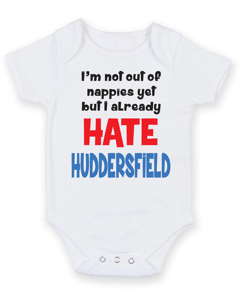 Huddersfield Hate Football Fan Baby Grow Bodysuit