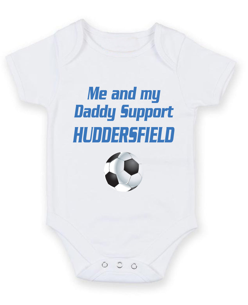 Huddersfield Me and my Daddy Football Fan Baby Grow Bodysuit