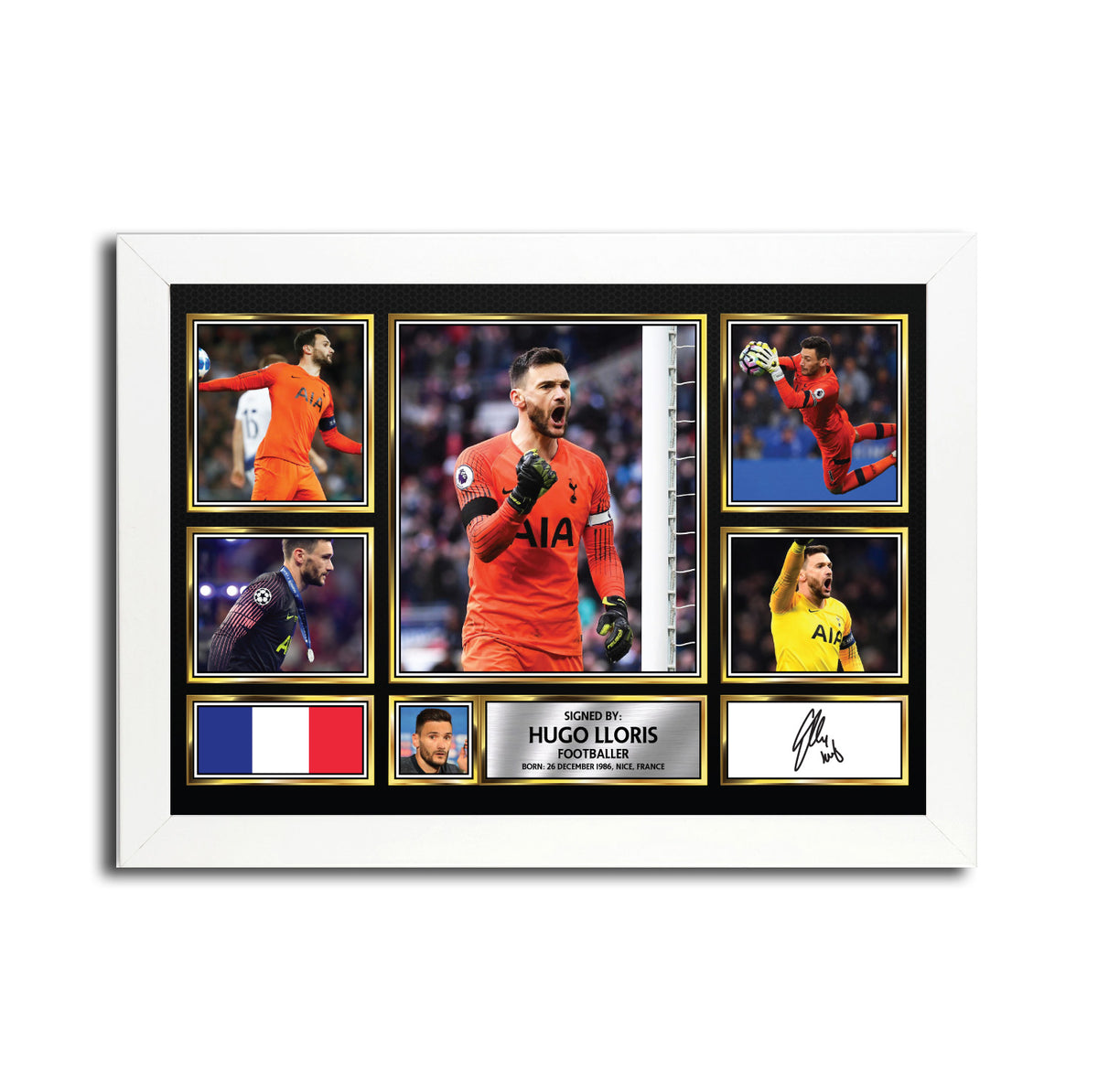 Hugo Lloris MC1603 Printed Signature Football Poster