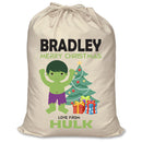 PERSONALISED Cartoon Inspired Super Hero GREEN MONSTER - XL Children's Christmas Santa Sack CUSTOMISE Present