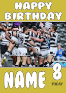 Personalised Hull FC Fan TEAM THEME INSPIRED Kids Adult Birthday Card
