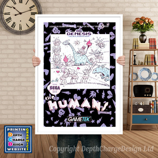 Humans - Sega Megadrive Inspired Retro Gaming Poster