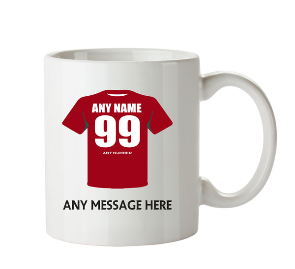 Hungary Football Team Mug - Personalised Birthday Age and Name – printed mug product image 1