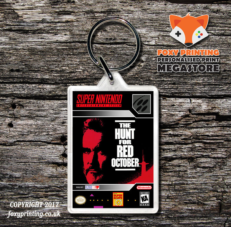 Hunt For Red October Game Inspired Retro Gaming Keyring