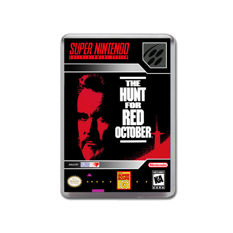 Hunt For Red October - SNES Inspired Game Retro Gaming Magnet