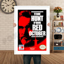 Hunt For Red October Retro GAME INSPIRED THEME Nintendo NES Gaming A4 A3 A2 Or A1 Poster Art 292