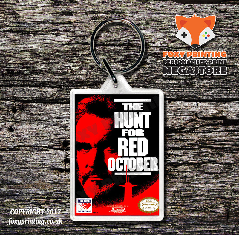 Hudson Hawk Retro NES Game Cover Art Gaming Keyring