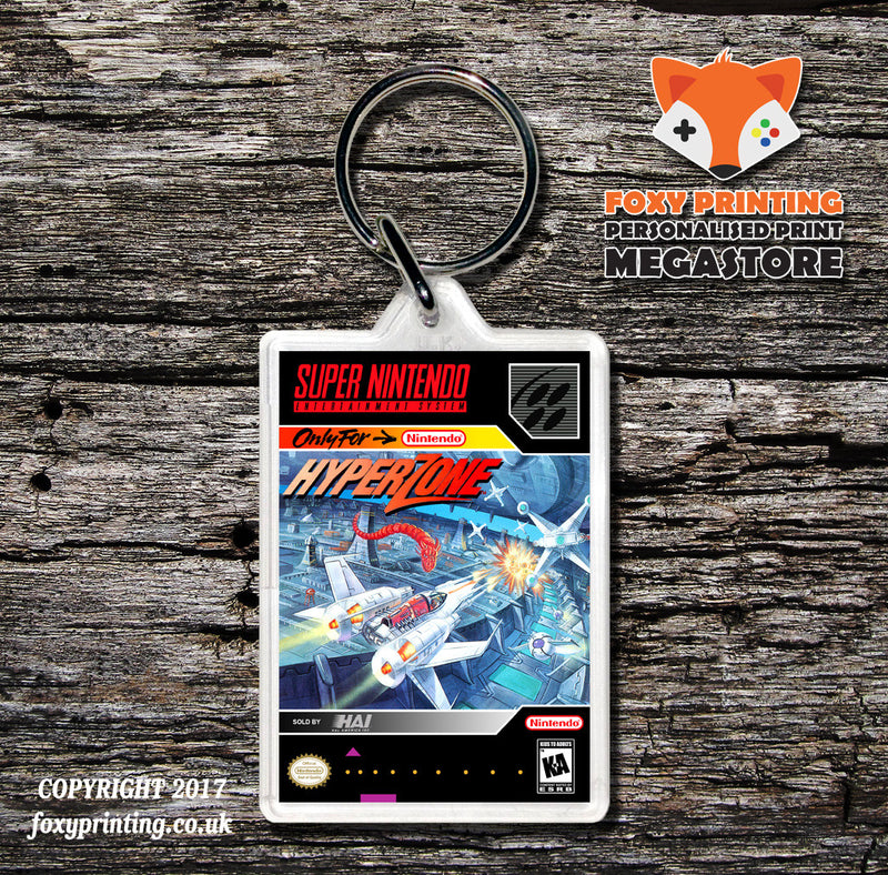 Hyperzone Game Inspired Retro Gaming Keyring