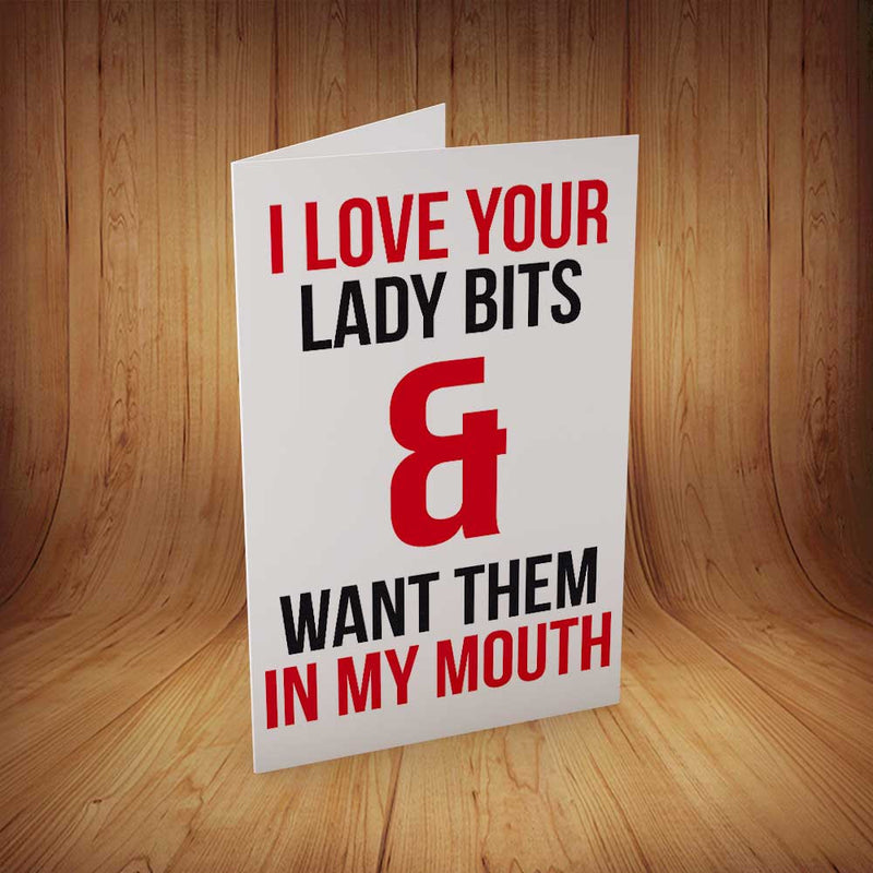 I Love Your Lady Bits INSPIRED Adult Personalised Birthday Card Birthday Card