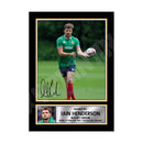 IAIN HENDERSON 2 Limited Edition Rugby Player Signed Print - Rugby