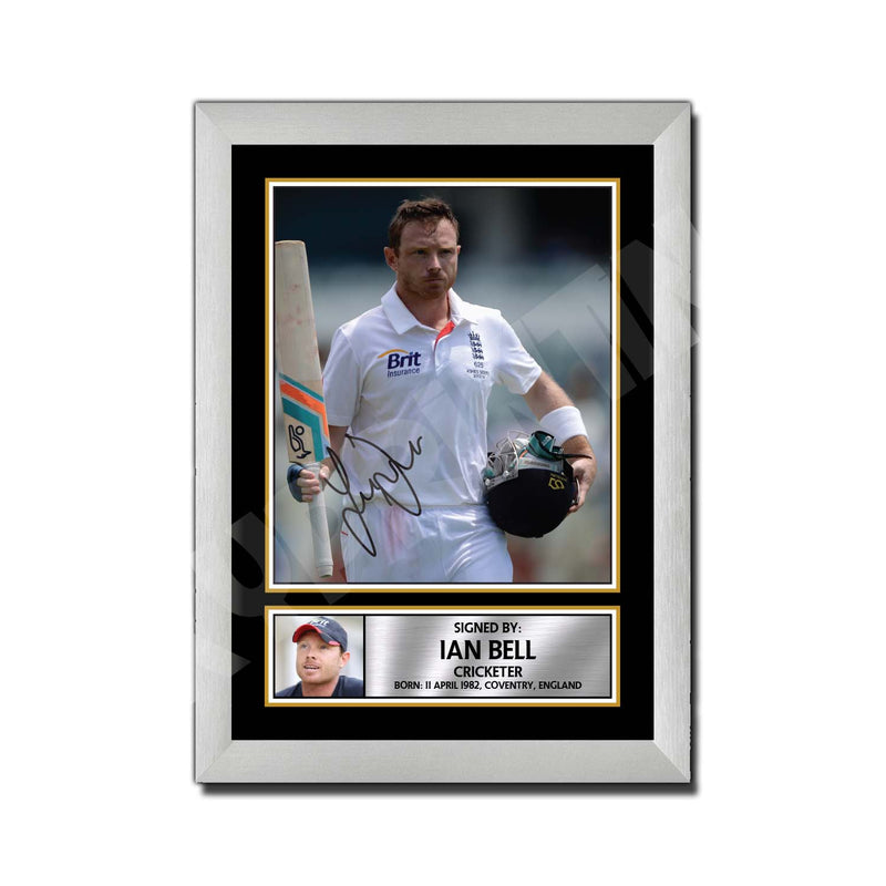 IAN BELL 2 Limited Edition Cricketer Signed Print - Cricket Player