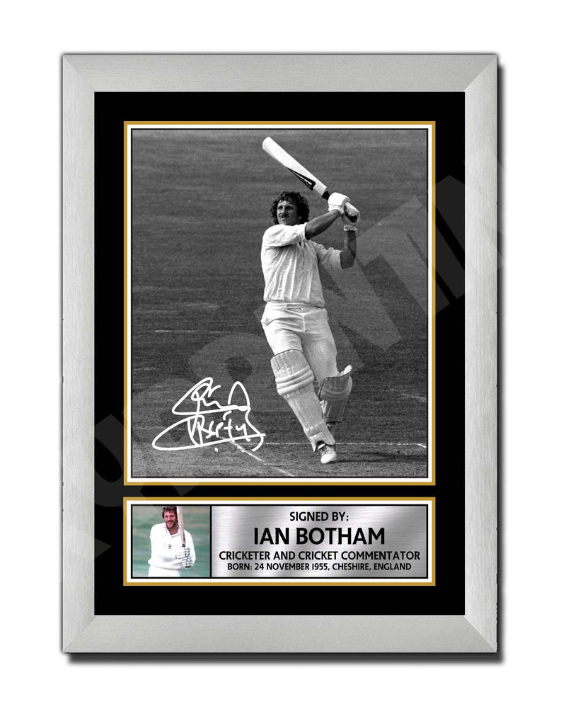 IAN BOTHAM Limited Edition Cricketer Signed Print - Cricket Player