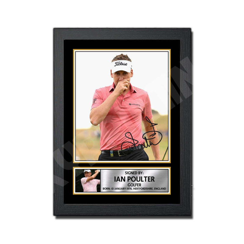 IAN POULTER 2 Limited Edition Golfer Signed Print - Golf