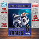 ICE AGE COLLISION COURSE BM THEME INSPIRED Style PERSONALISED Kids Adult FUNNY Birthday Card
