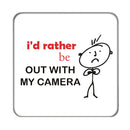 I'd rather be... (Photography) Drinks Coaster