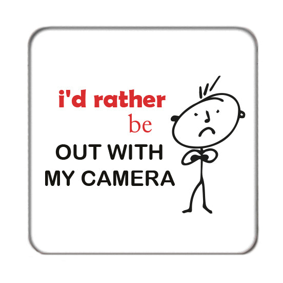 I'd rather be... (Photography) Drinks Coaster