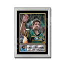 IGNACIO FERNANDEZ 2 Limited Edition Rugby Player Signed Print - Rugby