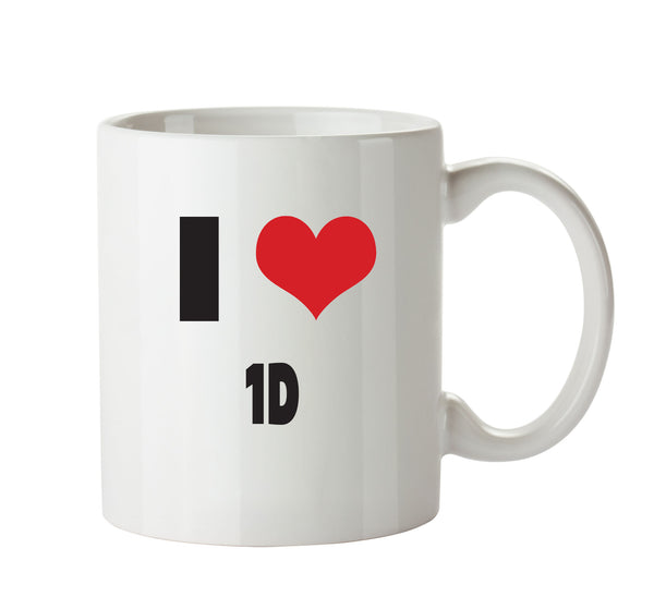 I Love 1D Mug – printed mug product image 1
