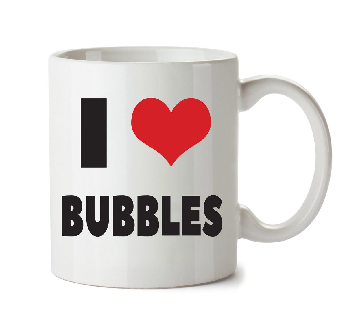 I LOVE BUBBLES I Love Mug Personalised ADULT OFFICE MUG – printed mug product image 1