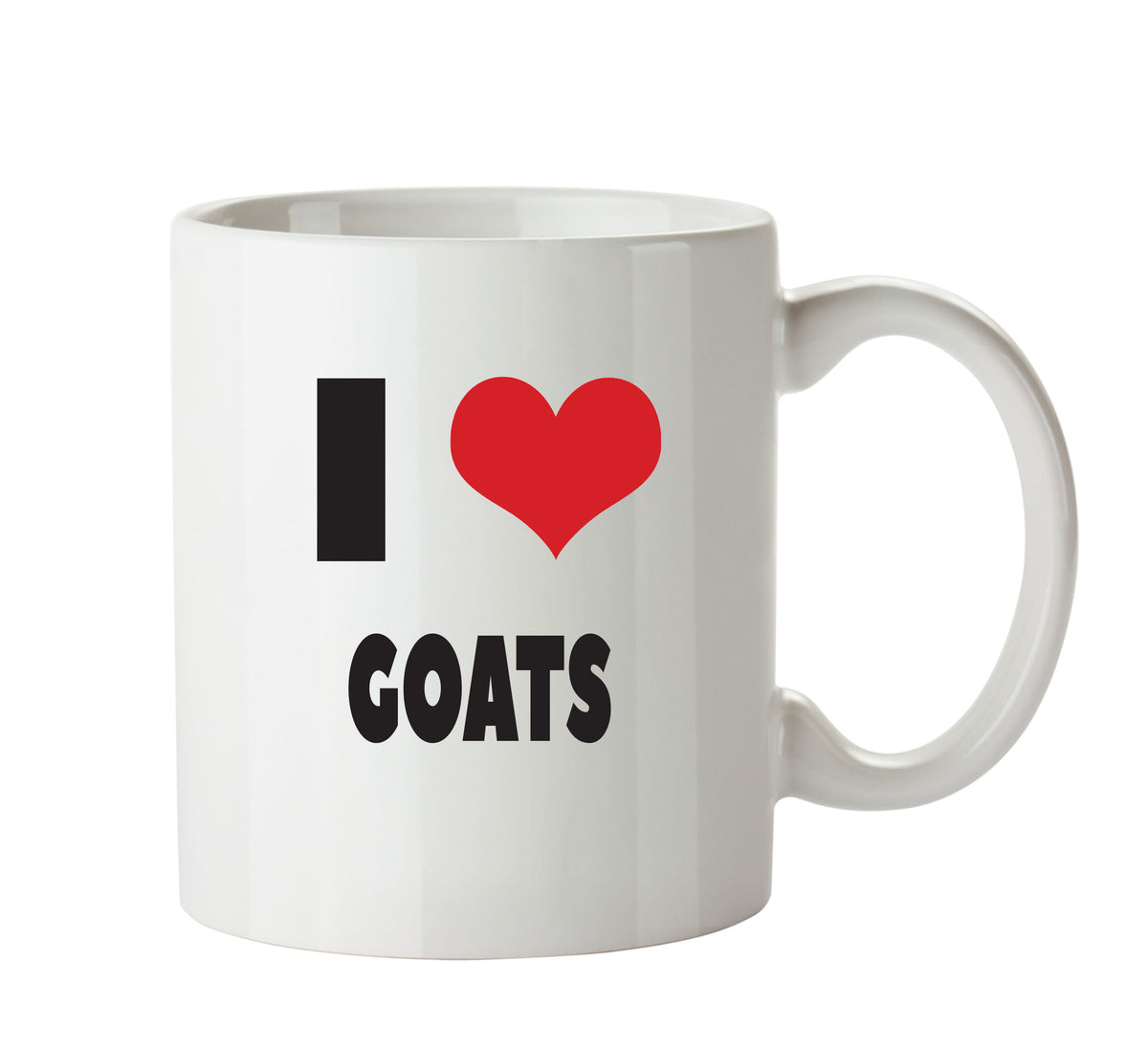 I LOVE GOATS I Love Mug Personalised ADULT OFFICE MUG – printed mug product image 1
