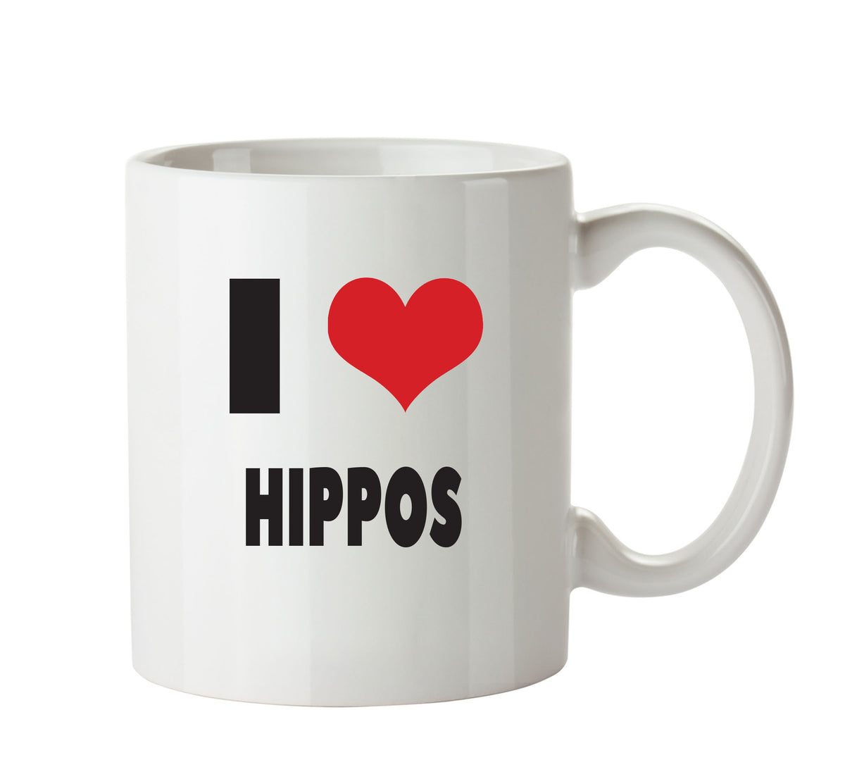 I LOVE HIPPOS I Love Mug Personalised ADULT OFFICE MUG – printed mug product image 1