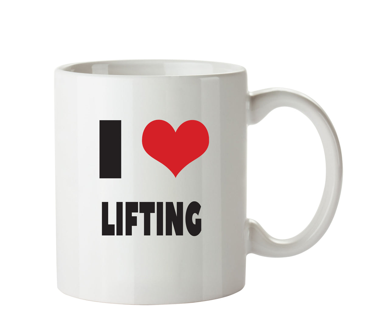 I LOVE LIFTING I Love Mug Personalised ADULT OFFICE MUG – printed mug product image 1