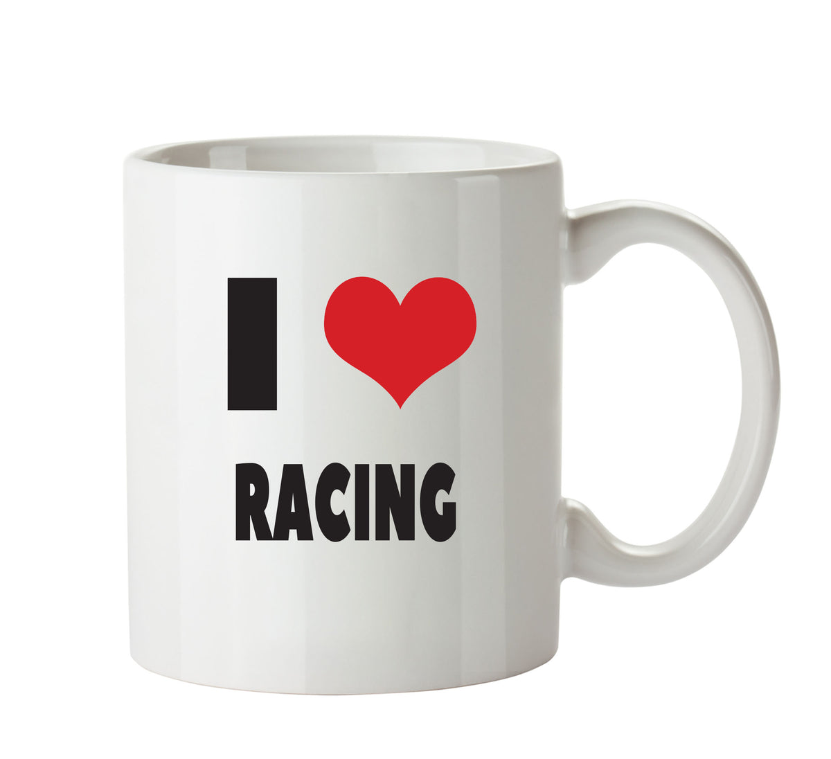 I LOVE RACING I Love Mug Personalised ADULT OFFICE MUG – printed mug product image 1