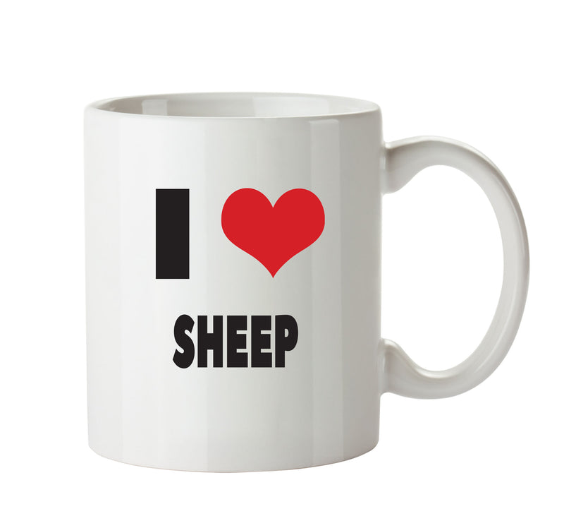 I LOVE SHEEP I Love Mug Personalised ADULT OFFICE MUG