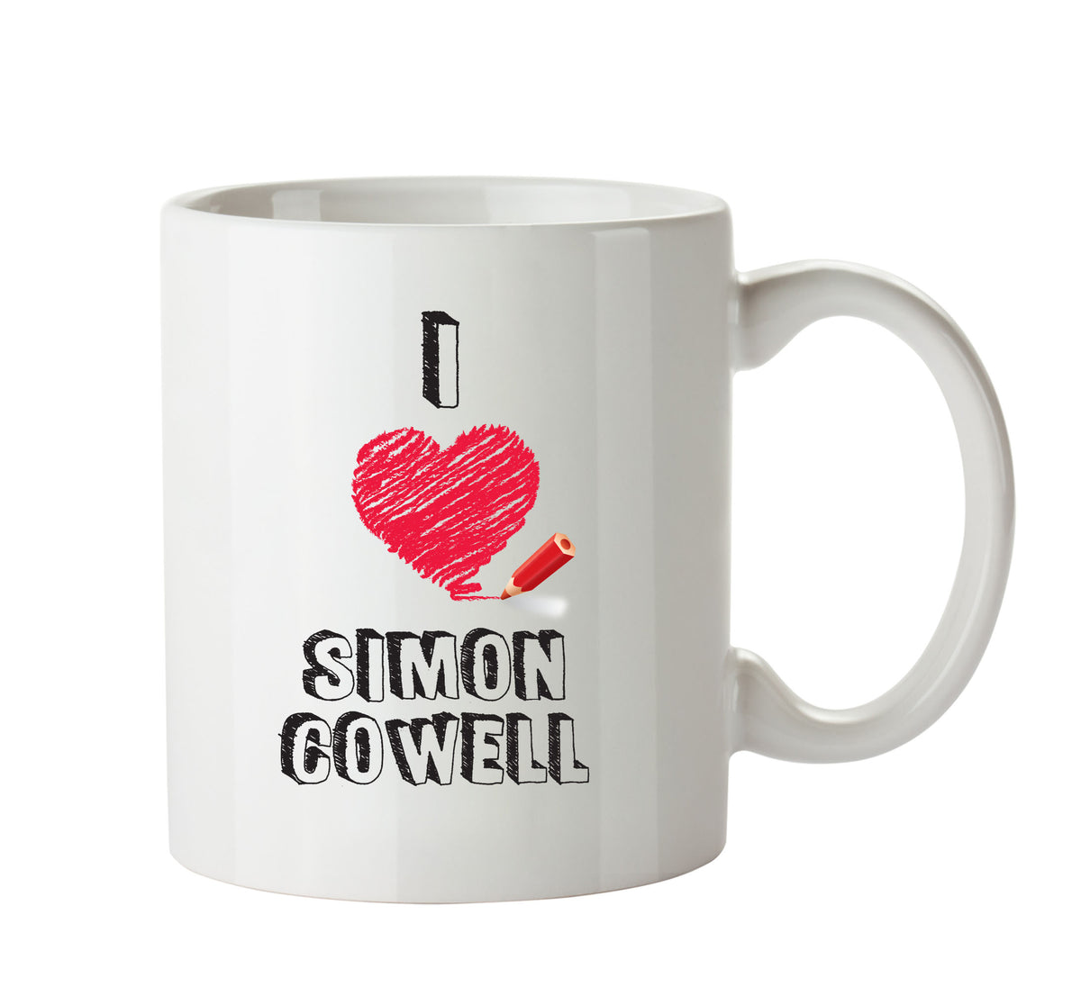 I Love Simon Cowell Mug – printed mug product image 1