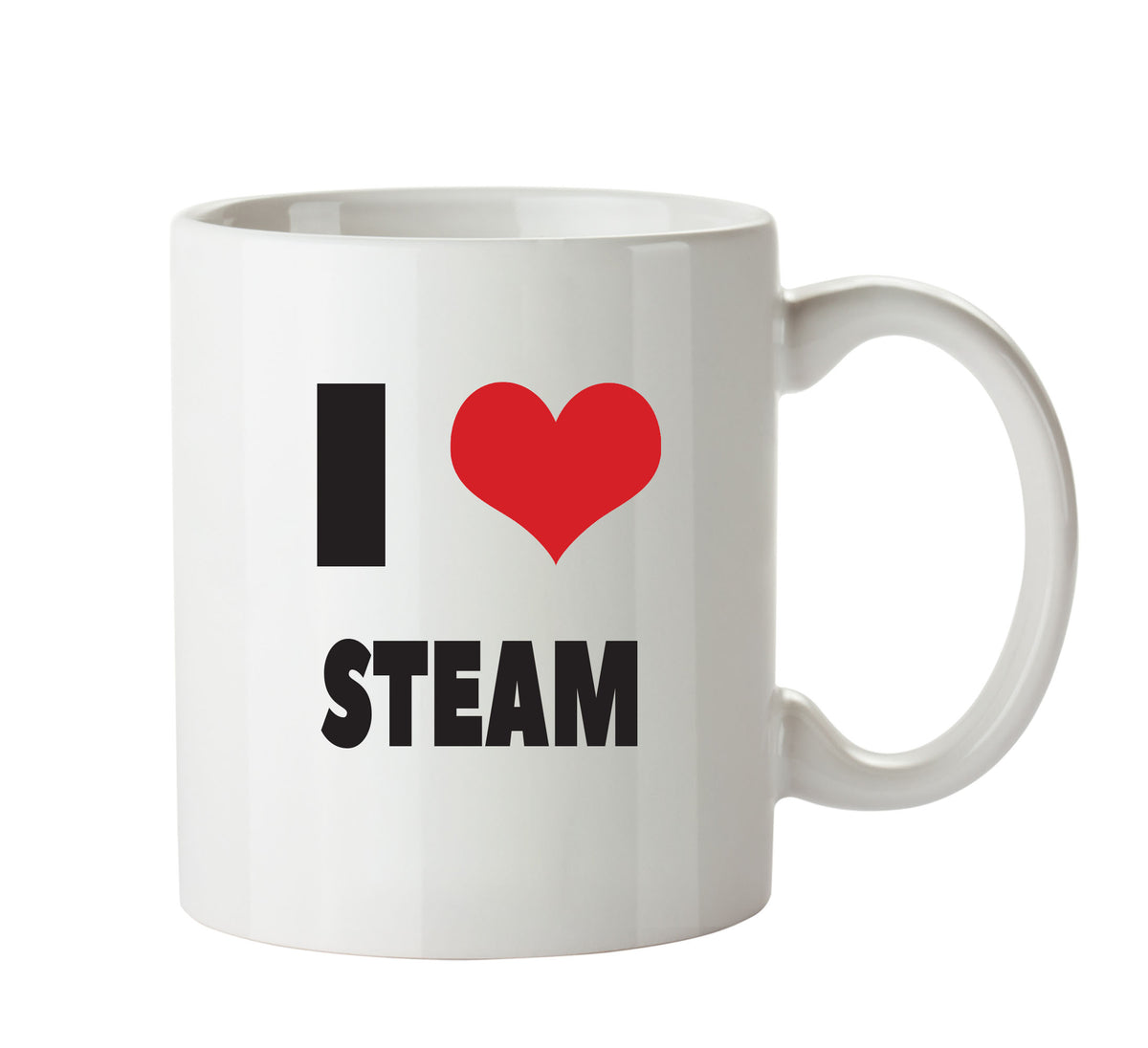 I LOVE STEAM I Love Mug Personalised ADULT OFFICE MUG – printed mug product image 1