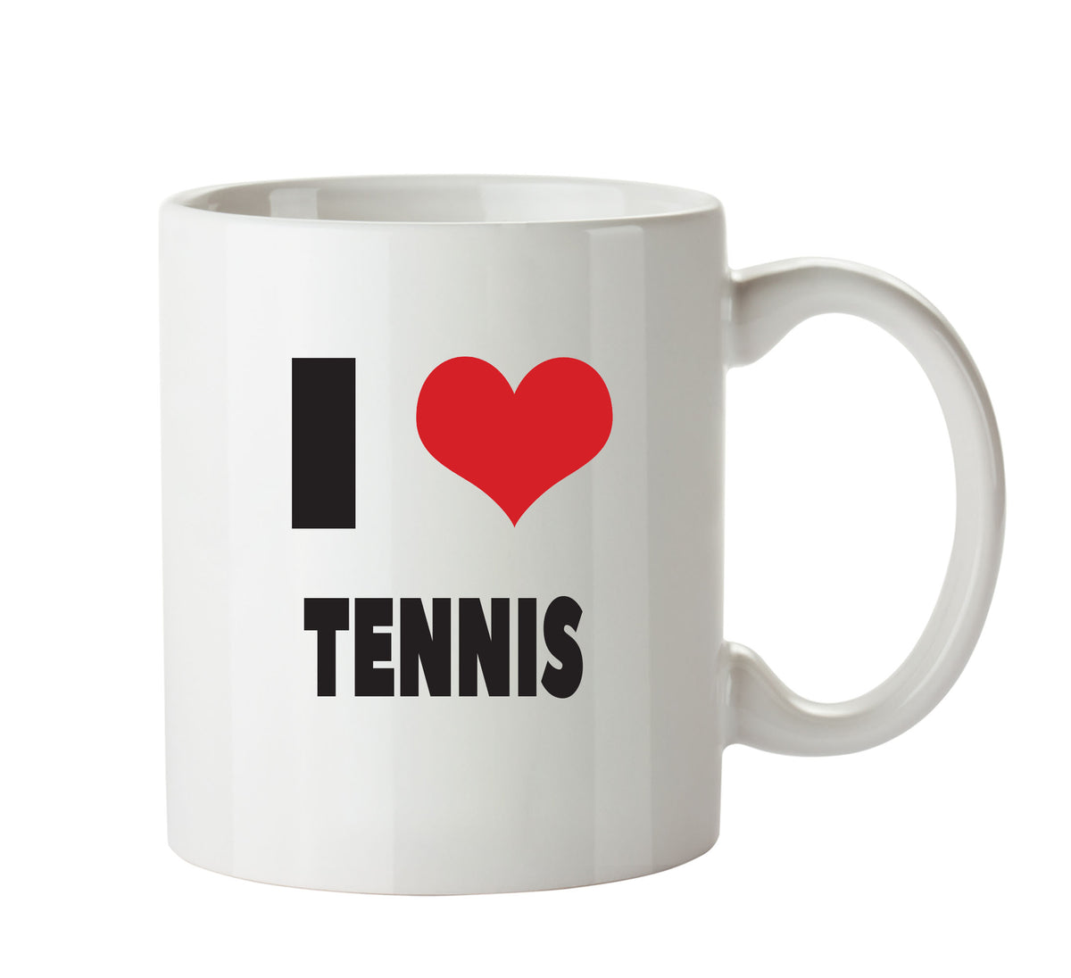 I LOVE TENNIS I Love Mug Personalised ADULT OFFICE MUG – printed mug product image 1