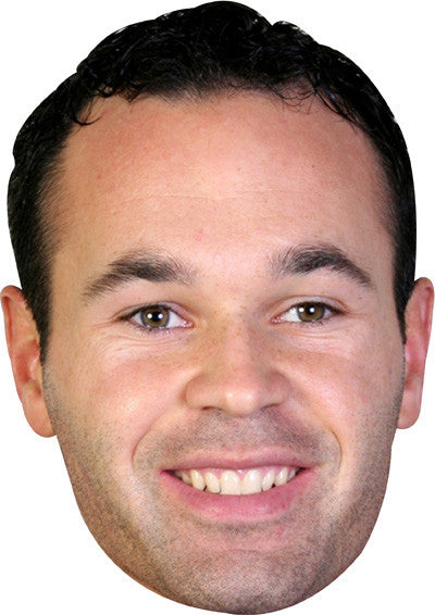 Iniesta Face Mask – Fancy Dress Cardboard Costume Mask