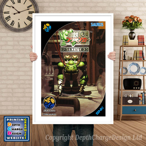 Ironclad Bringer NEO GEO Game Inspired Theme Retro Gaming Poster