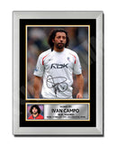 IVAN CAMPO 1 Limited Edition Football Player Signed Print - Football