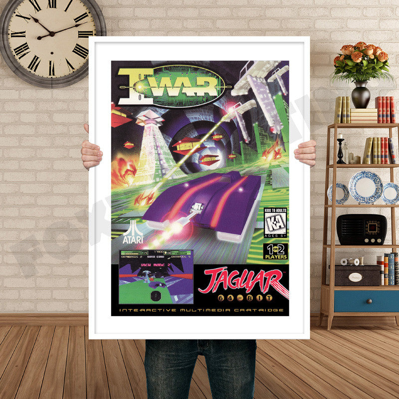 IWAR JAGUAR CD Retro GAME INSPIRED THEME Nintendo NES Gaming A4 A3 A2 Or A1 Poster Art 131