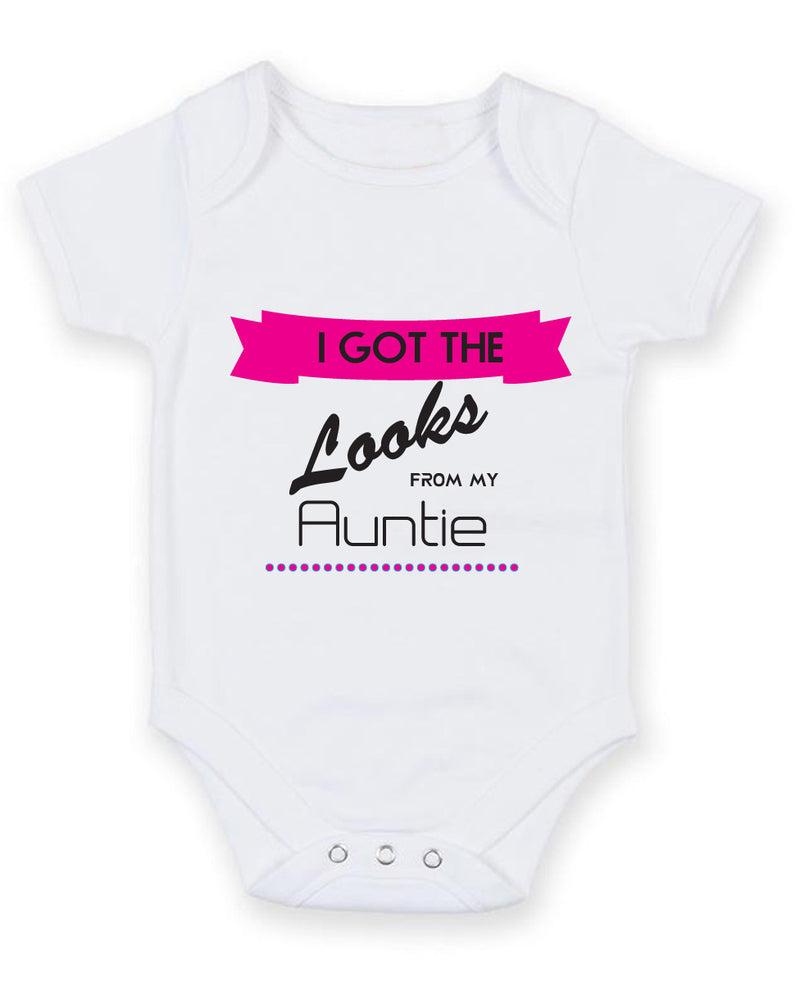 I Got the Looks from my Auntie2 Baby Grow Bodysuit