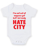 I Hate City Printed Baby Grow Bodysuit Boy Girl Unisex Gift