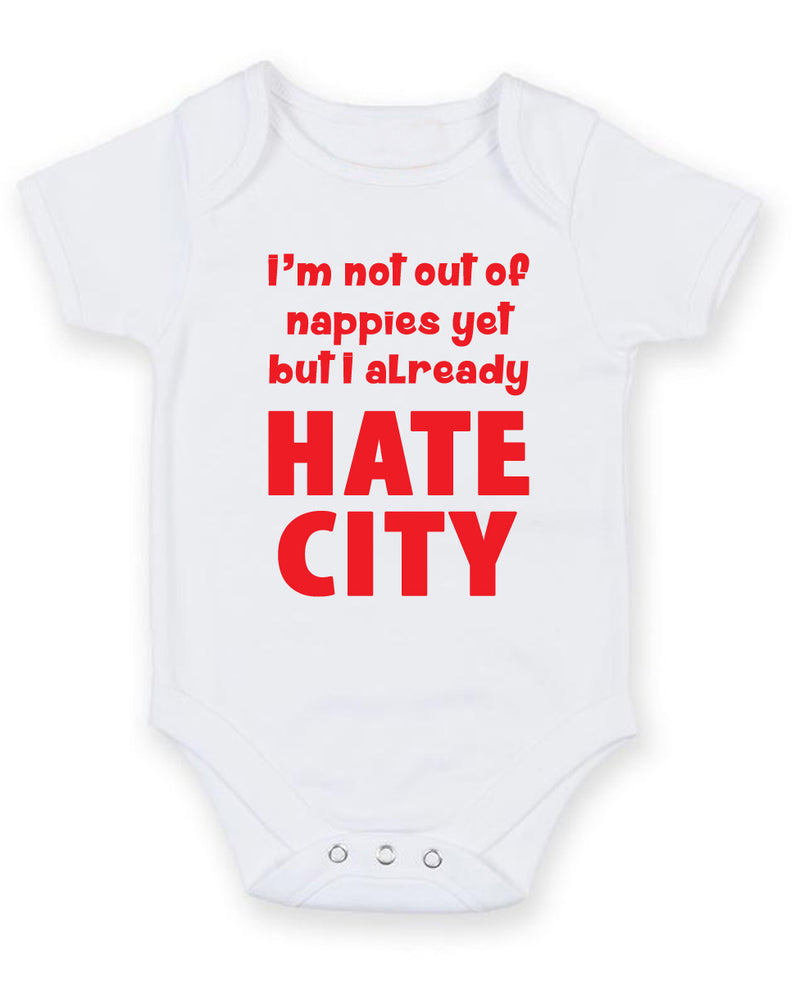 I Hate City Printed Baby Grow Bodysuit Boy Girl Unisex Gift