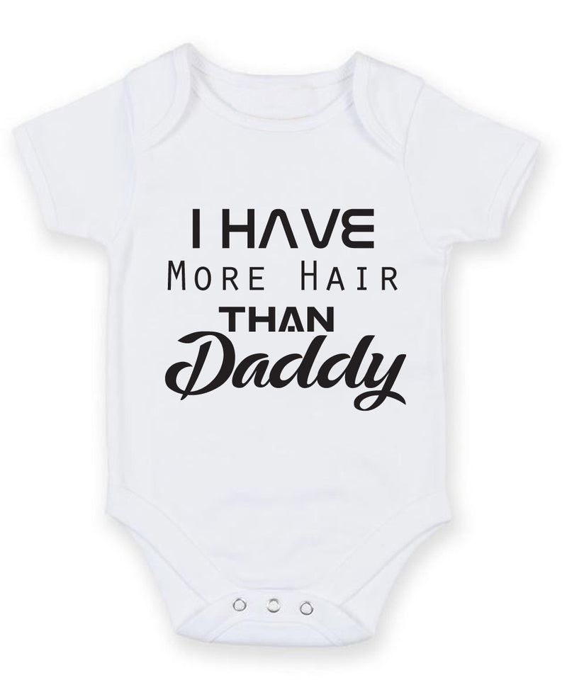 I Have More Hair than Daddy Baby Grow Bodysuit