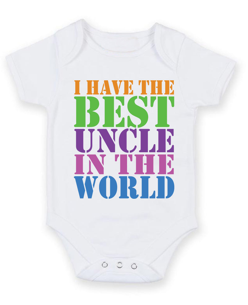 I Have the Best Uncle in the World Baby Grow Bodysuit