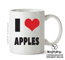 I LOVE APPLES I Love Mug Personalised ADULT OFFICE MUG