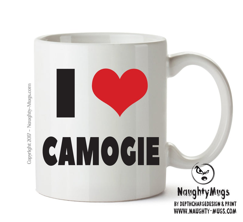 I LOVE CAMOGIE I Love Mug Personalised ADULT OFFICE MUG