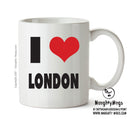 I LOVE LONDON I Love Mug Personalised ADULT OFFICE MUG