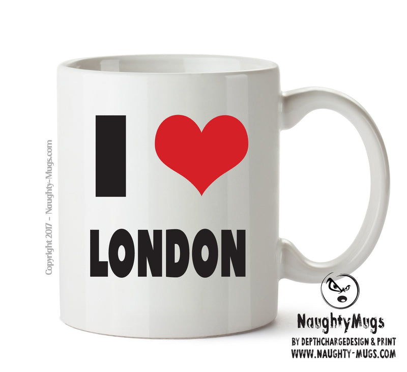 I LOVE LONDON I Love Mug Personalised ADULT OFFICE MUG
