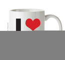 I LOVE PUGS I Love Mug Personalised ADULT OFFICE MUG